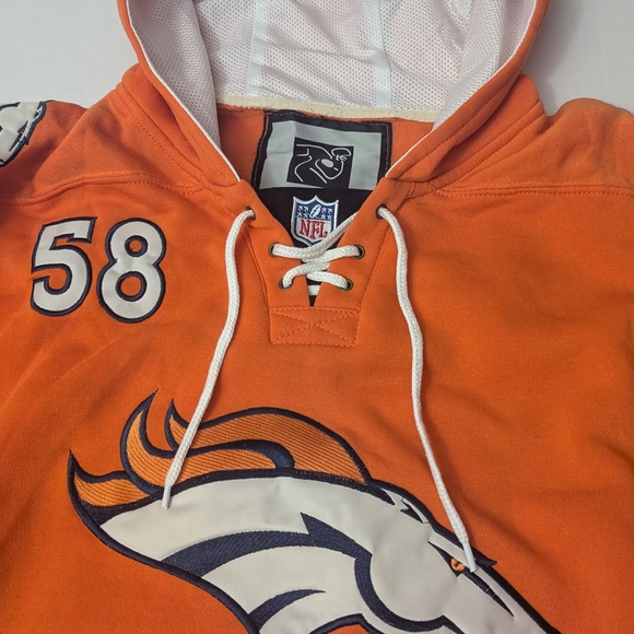 NFL Denver Broncos Orange Hoodie - Picture 5 of 9